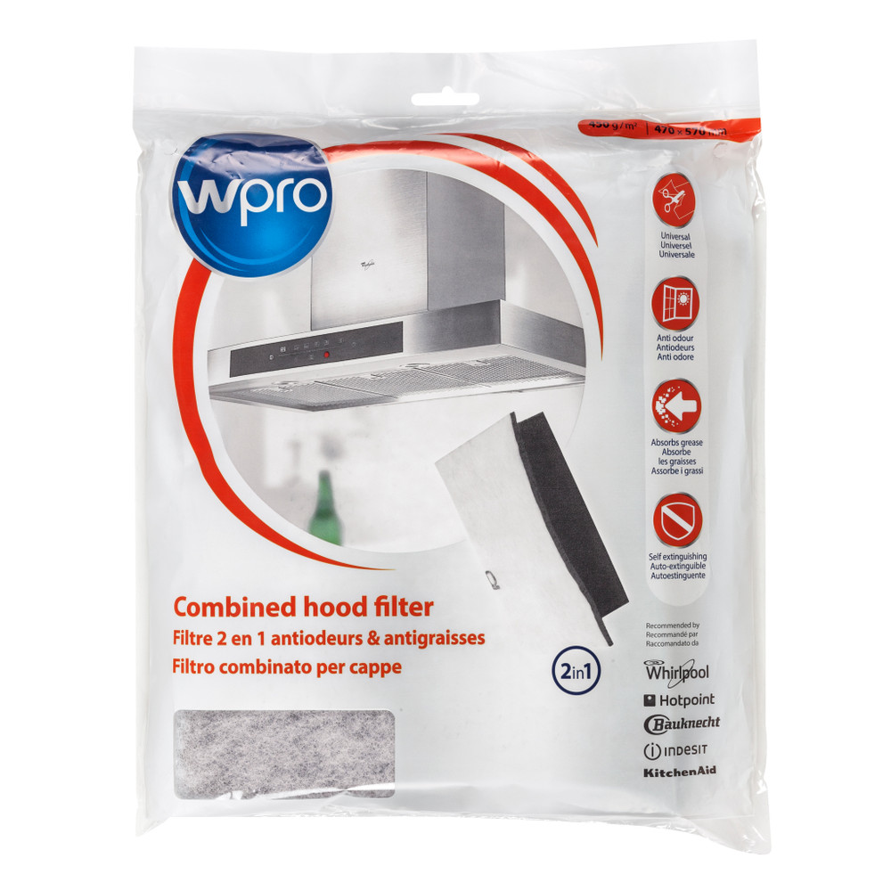 whirlpool extractor fan filter
