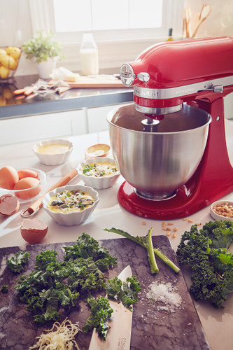 Roestvrijstalen Mengkom voor KitchenAid 4.5-5 Quart Tilt-Head Stand