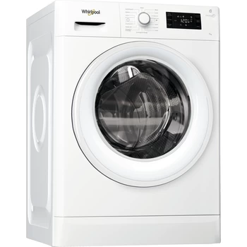 Whirlpool Lave-linge Pose-libre FWG71253W NA Blanc Front loader A+++ Perspective