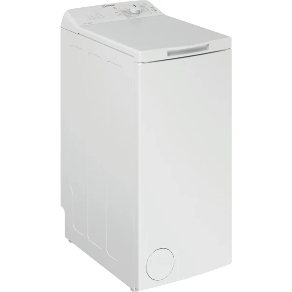 Indsit Maşină de spălat rufe Independent BTW L60300 EE/N Alb Încărcare Verticală D Perspective