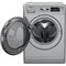 Whirlpool Skalbyklė džiovyklė Laisvai pastatomas FFWDB 964369 SBSV EE Sidabrinė Pakraunama iš priekio Perspective
