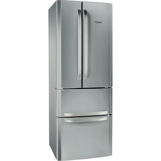 Whirlpool Šaldytuvo / šaldiklio kombinacija Laisvai pastatomas W4D7 XC21 Nerūdijančio plieno 4 doors Perspective