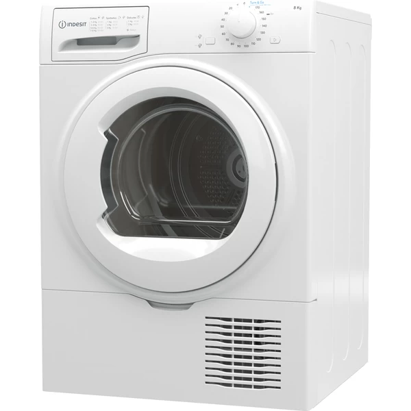Indesit Dryer I2 D81W UK White Perspective