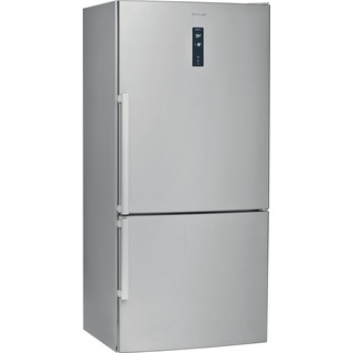 Whirlpool Fridge-Freezer Combination Free-standing W84BE 72 X UK 2 Inox 2 doors Perspective