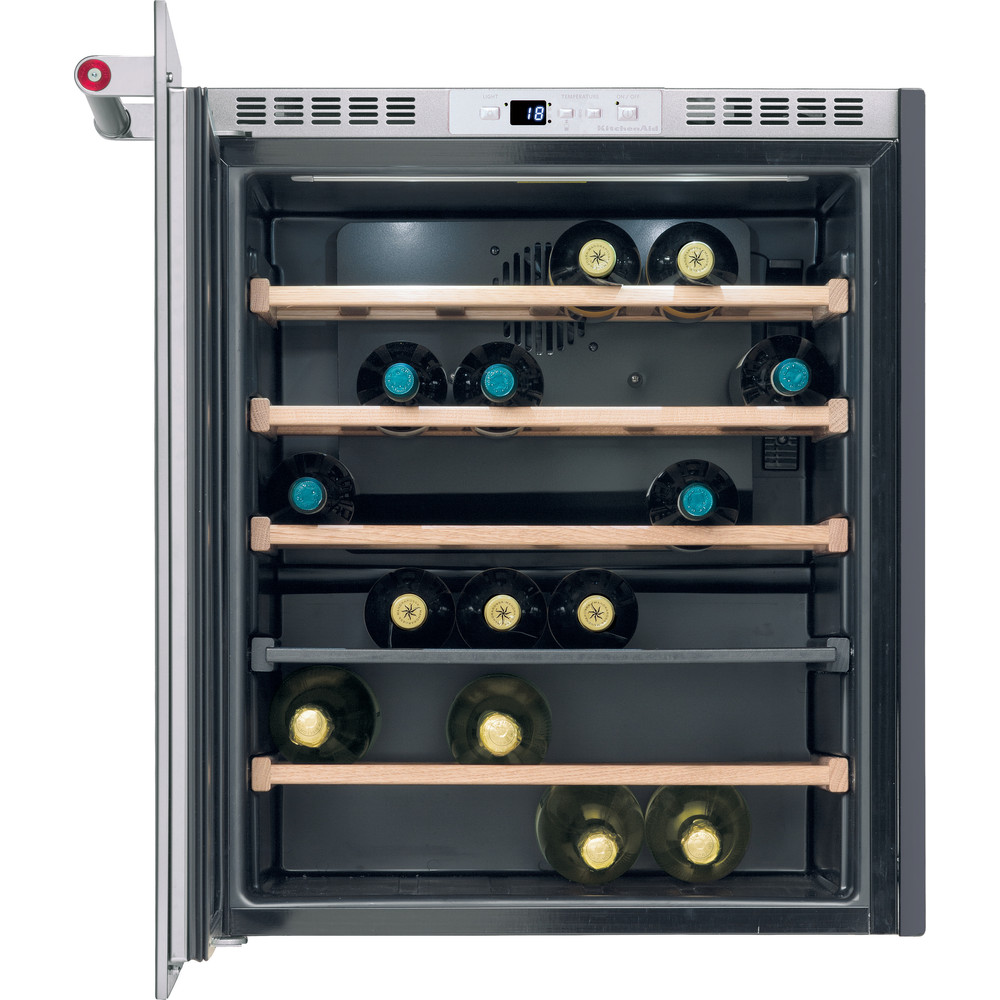 Kitchenaid Almacenamiento de vino Integrable KCBWX 70600L0 Inox Frontal open