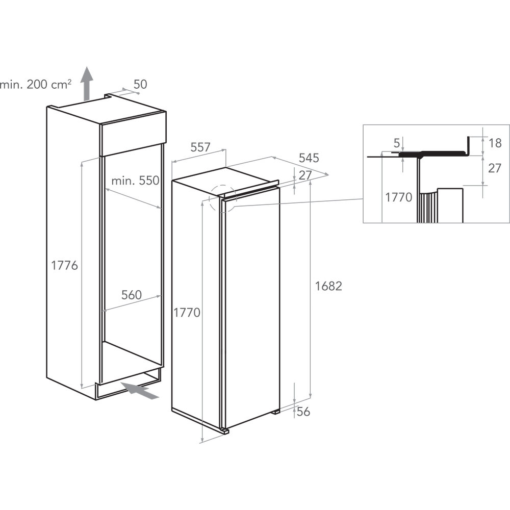 177 Cm Monodoor Freezer Kcbfs 18602 1 Uk Official Kitchenaid Site