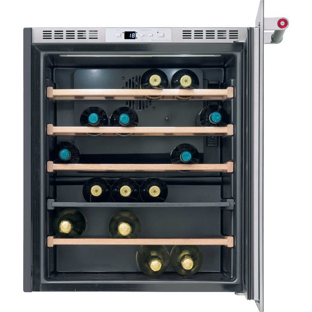 Kitchenaid Almacenamiento de vino Integrable KCBWX 70600R0 Inox Frontal open