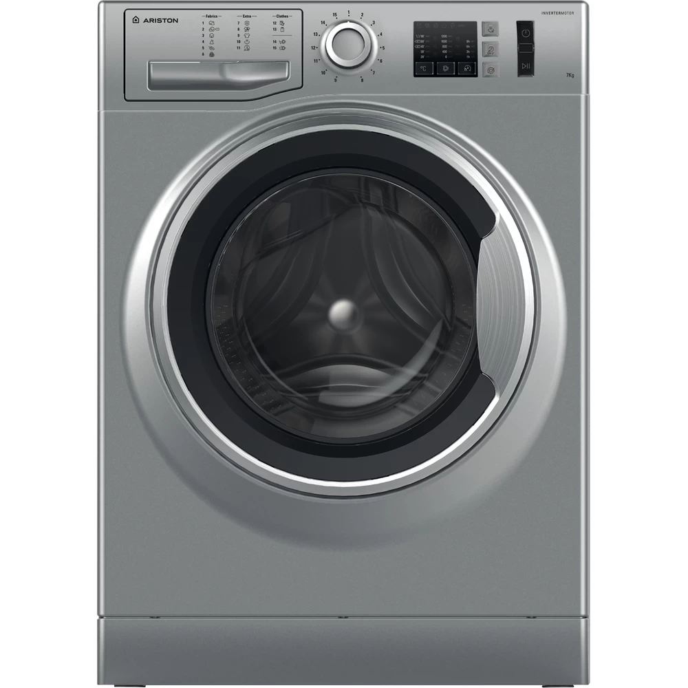 Ariston Washing machine Free-standing NM10 723 SS EX Silver Front loader A+++ Frontal
