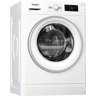 Whirlpool Máquina de lavar roupa Livre Instalação FWG81296WS EU Branco Carga Frontal A+++ Perspective