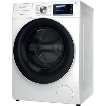 Whirlpool Lave-linge Pose-libre W8 09AD SILENCE BE Blanc Frontal A Perspective