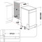Whirlpool Indaplovė Laisvai pastatomas WSFO 3O34 PF X Laisvai pastatomas D Perspective