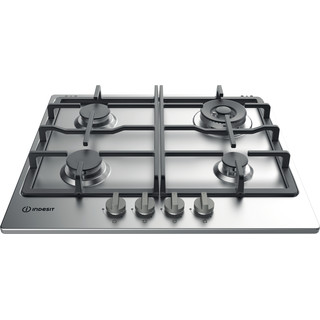Indesit Варочная поверхность THP 641 W/IX/I Inox Газовая Frontal top down