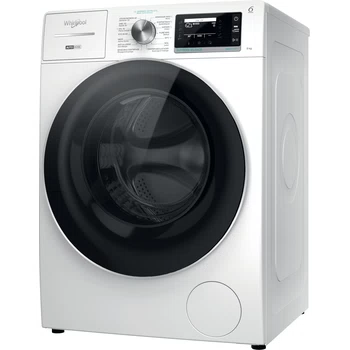 Whirlpool Lave-linge Pose-libre W8 89AD SILENCE BE Blanc Frontal A Perspective