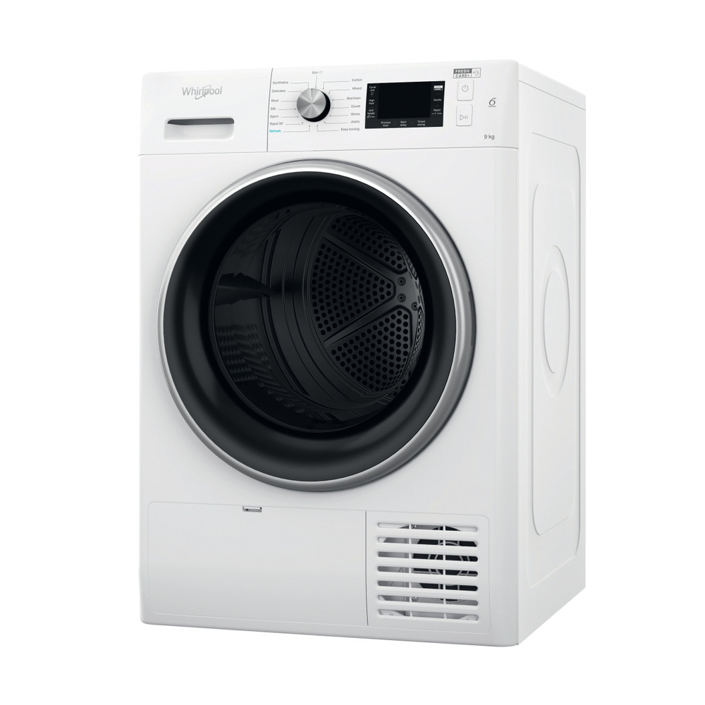 Whirlpool Dryer FFT M22 9X2B UK White Perspective