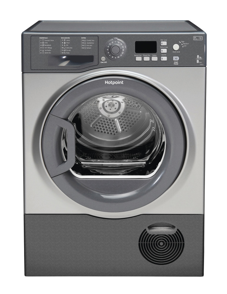 Hotpoint Condenser Tumble Dryer: Freestanding, 8kg - FTCF 87B GG (UK ...