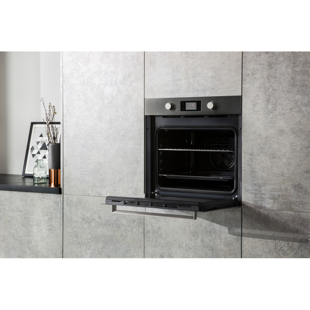 Hotpoint built in electric oven inox, self cleaning SA3 340 H IX