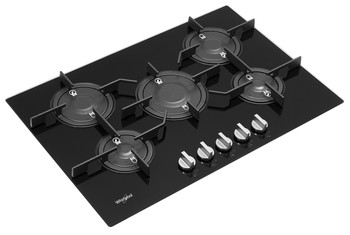 Whirlpool glass deals gas hob